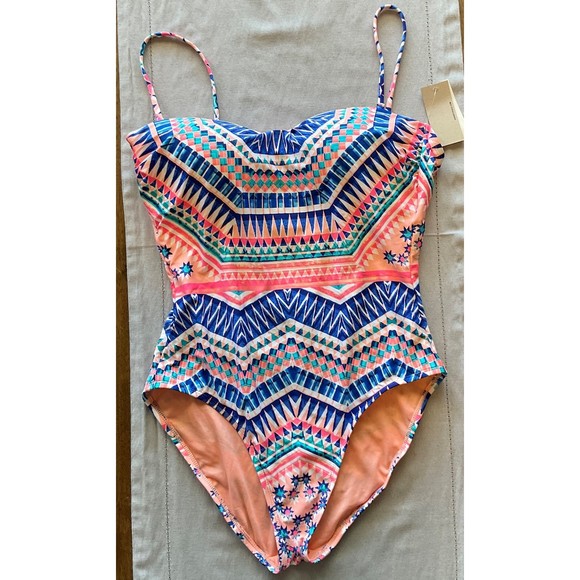 NWT Kenneth Cole One-Piece Bathing Suit, Size XL - Picture 1 of 3